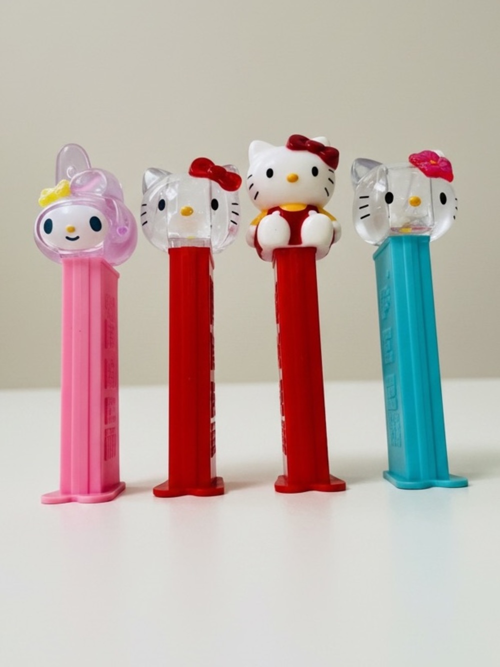 Hello Kitty and My Melody PEZ Dispensers Set of 4